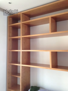 MSM028 |Parete attrezzata in legno ciliegio