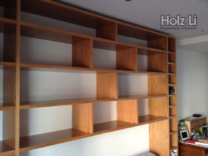 MSM028 |Parete attrezzata in legno ciliegio