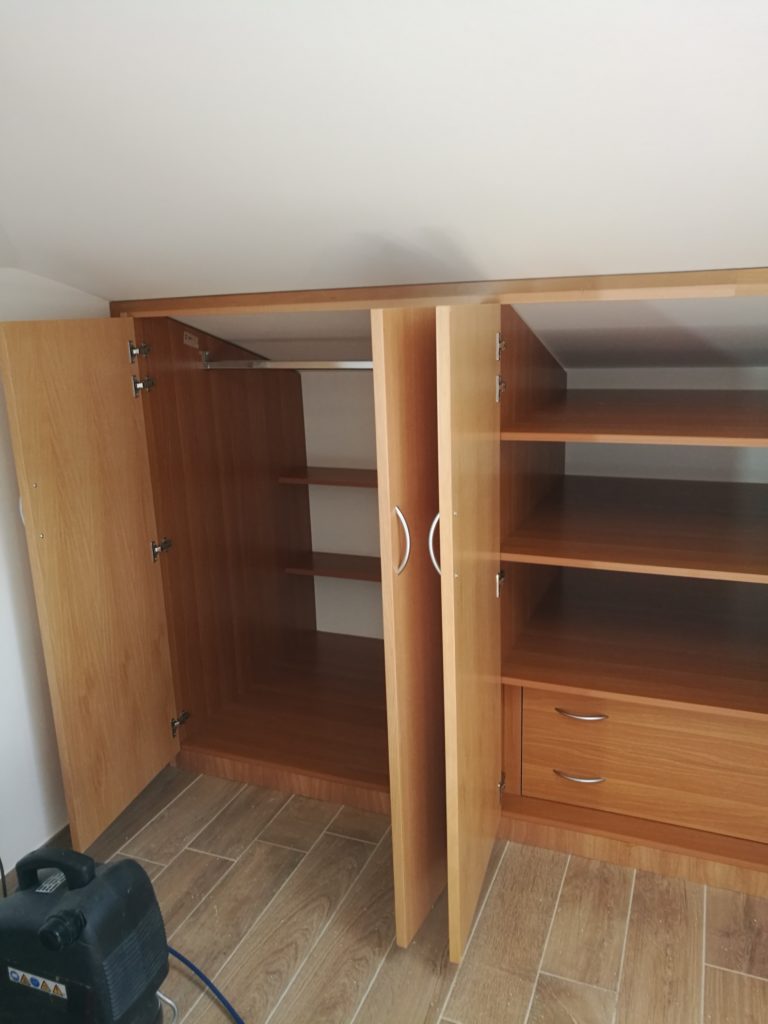 Armadio per mansarda su misura