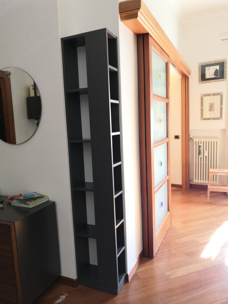 libreria laccata a campione