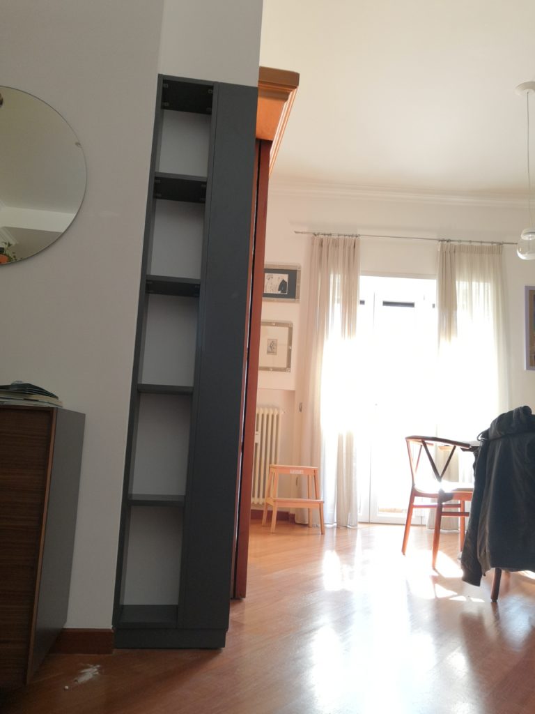 libreria laccata a campione