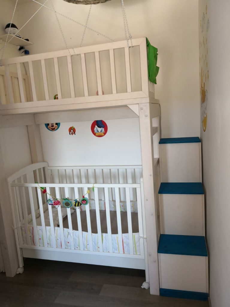 Letto a castello artigianale su misura Letto a castello artigianale su misura