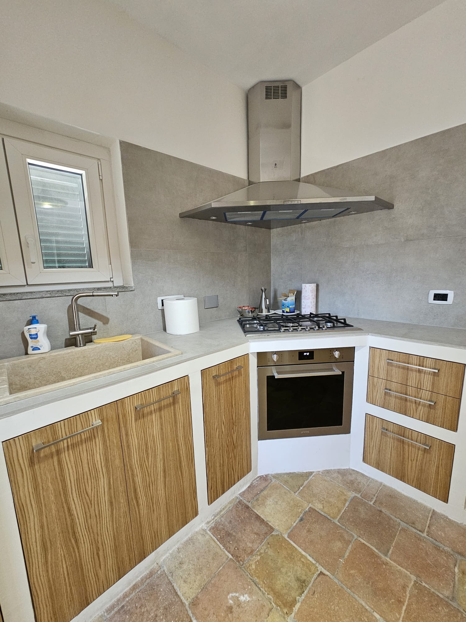 Sportelli IN ROVERE per cucina in muratura