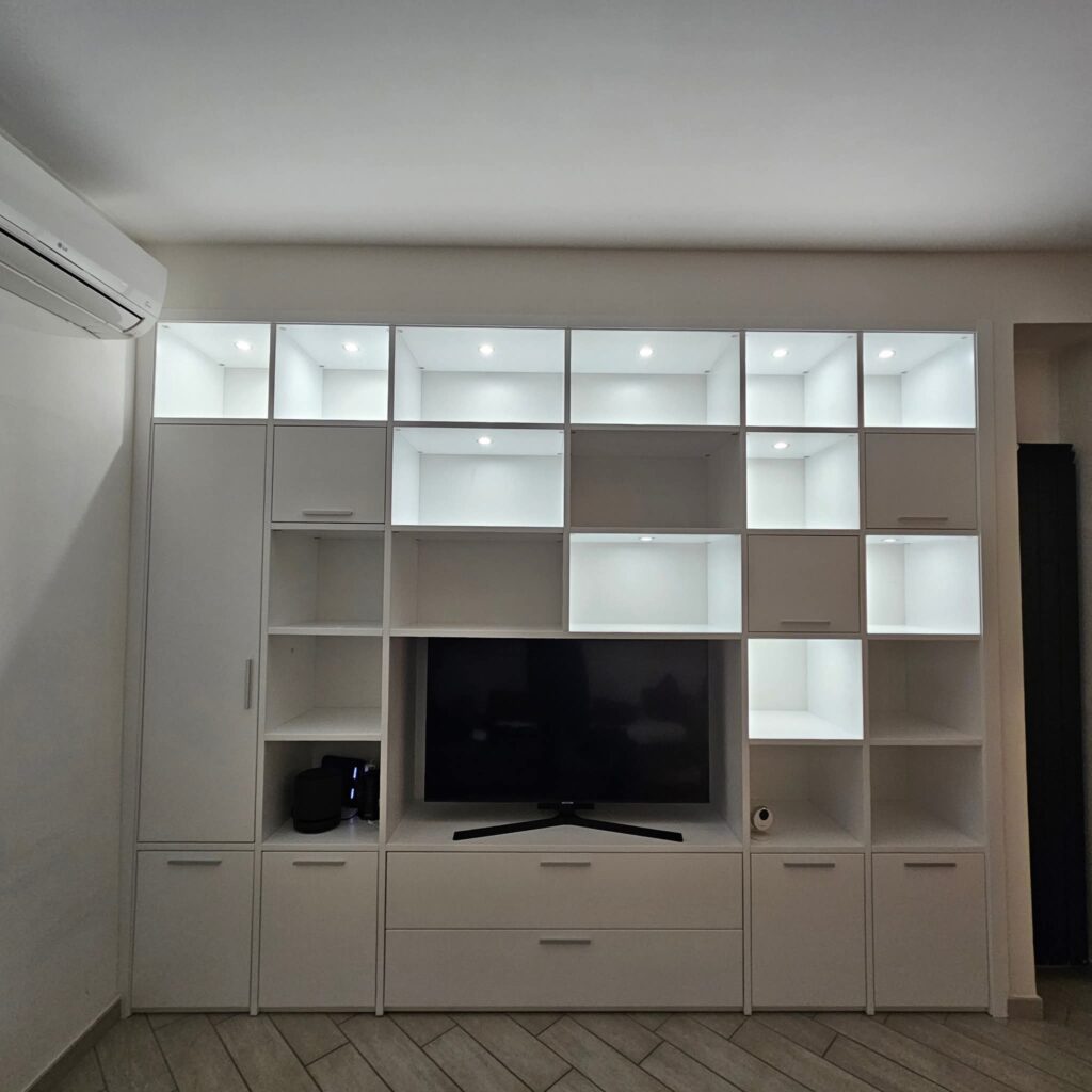 MOBILE SOGGIORNO PARETE ATTREZZATA