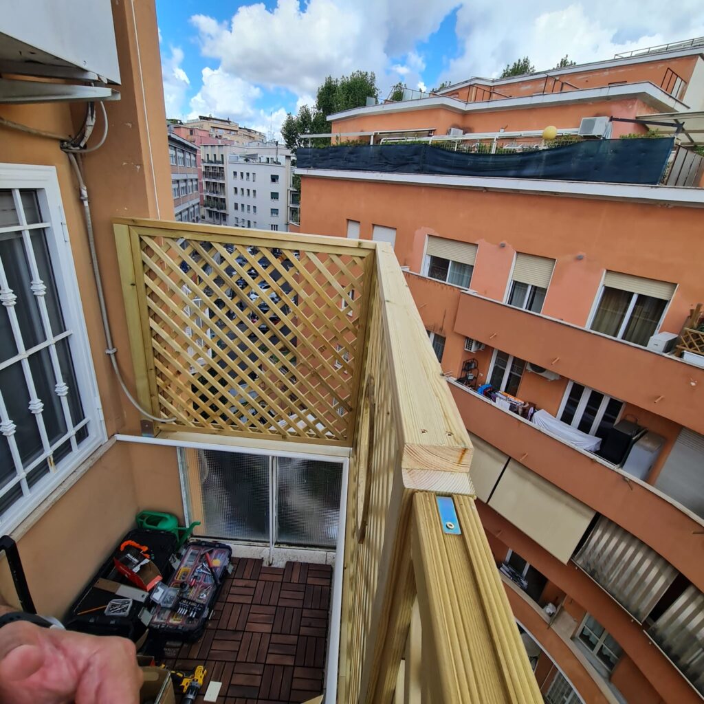 griglie per balconi e terrazzi
