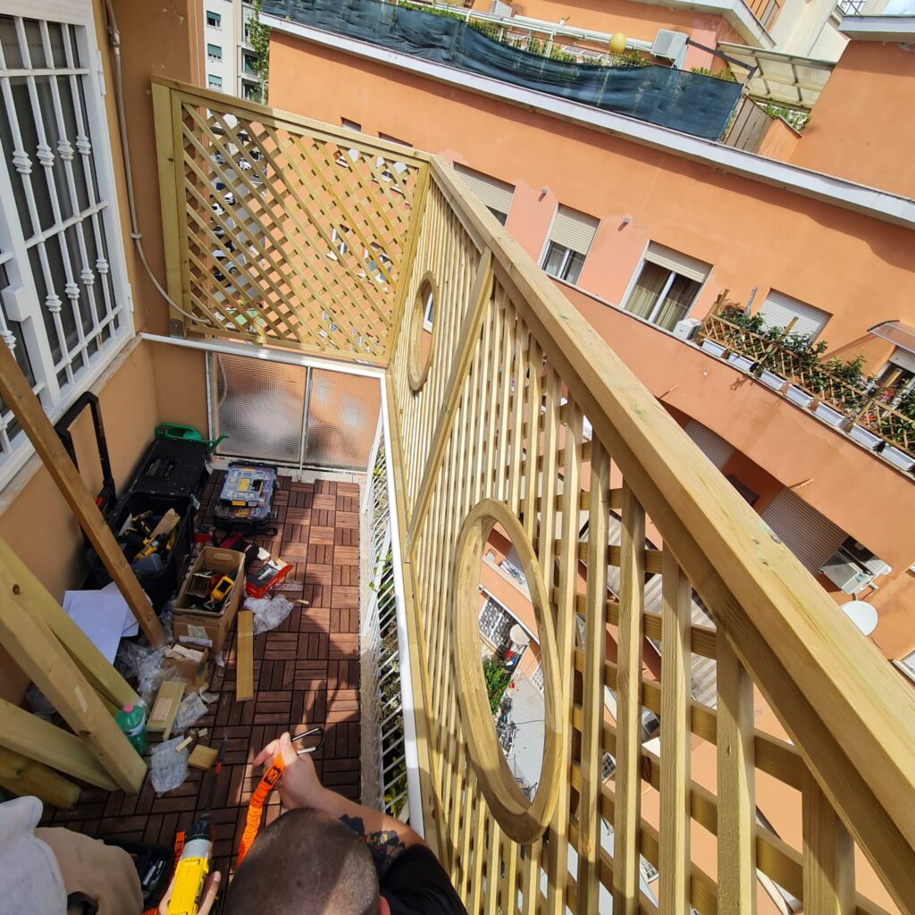 griglie per balconi e terrazzi